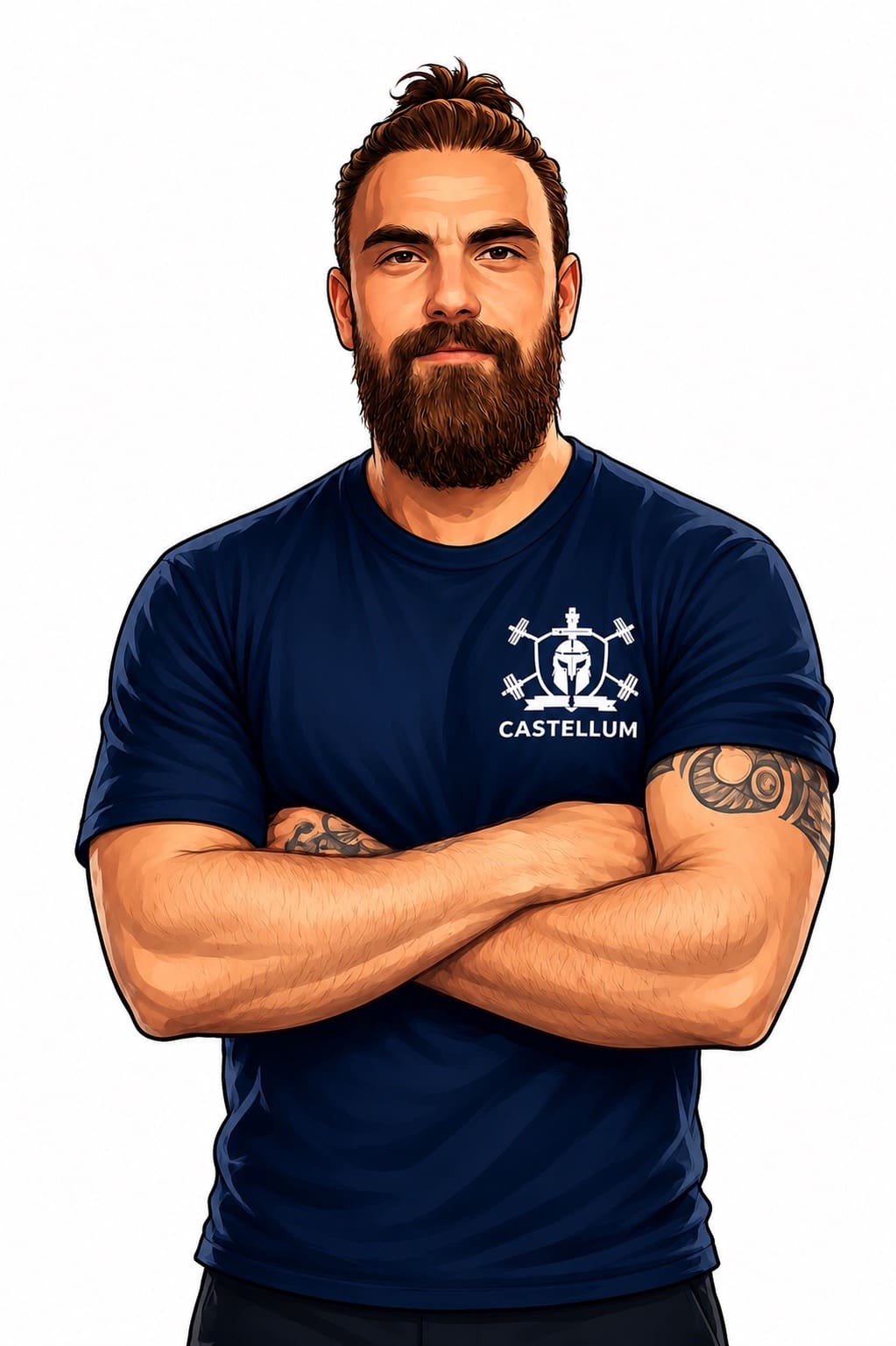 Portret van coach Ajanian Oltmans